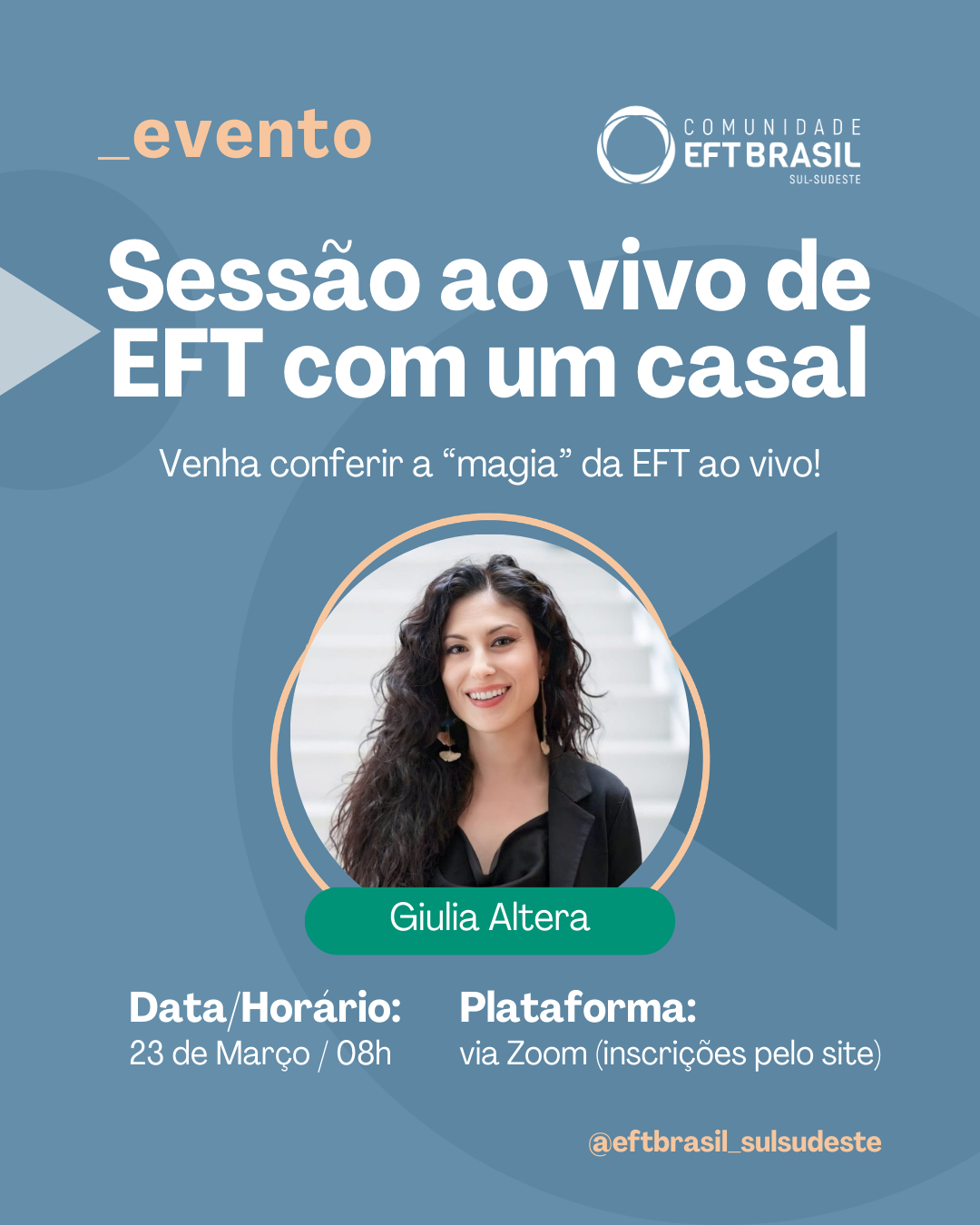 Live Session: sessão ao vivo de EFT com um casal